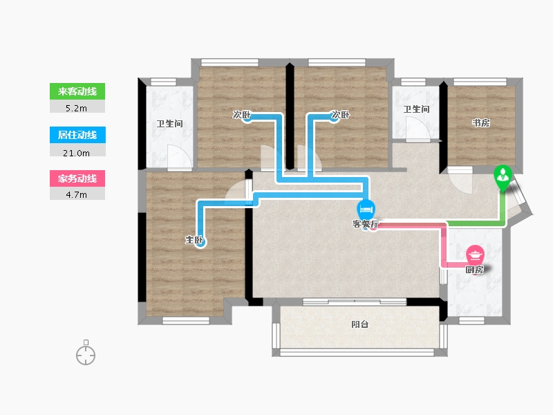 广东省-惠州市-力高嘉宏君逸府-86.00-户型库-动静线