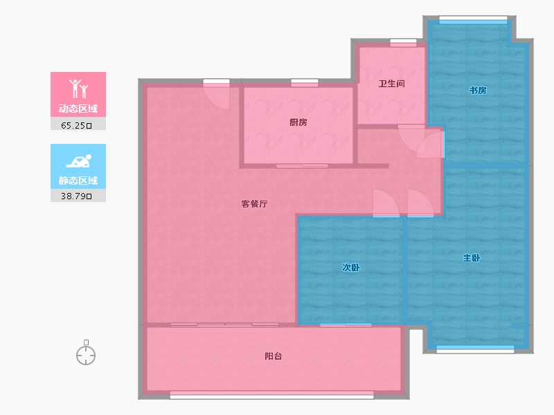 江苏省-南京市-锦绣云麓-89.00-户型库-动静分区