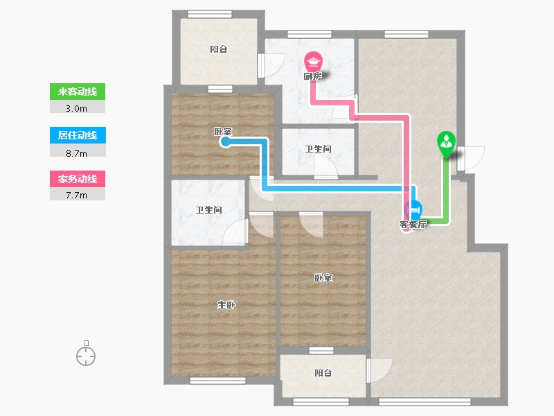 北京-北京市-大西洋新城-139.00-户型库-动静线