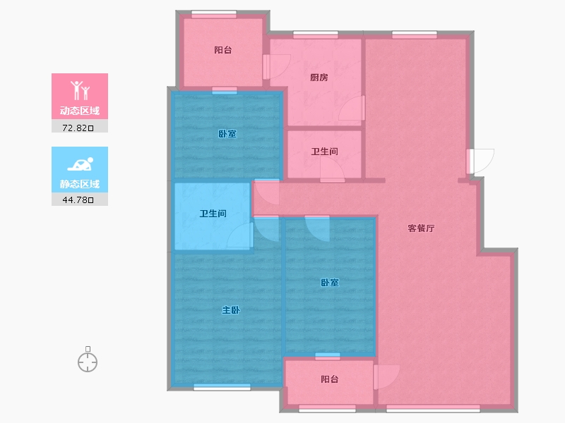 北京-北京市-大西洋新城-139.00-户型库-动静分区