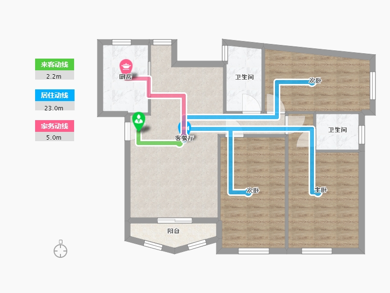 广东省-佛山市-雍逸华庭-103.50-户型库-动静线