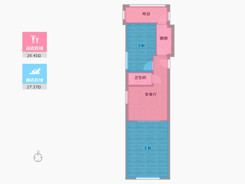 天津-天津市-新兴里-59.83-户型库-动静分区