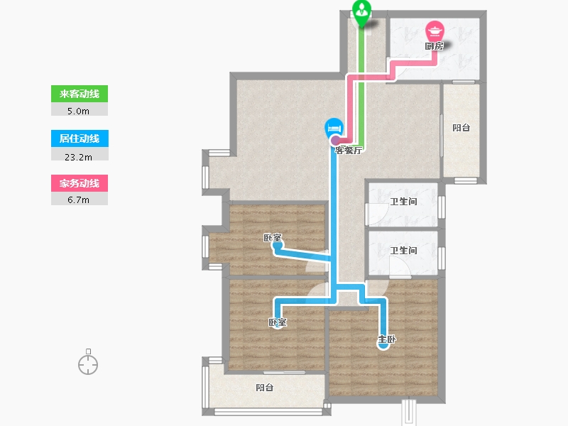 陕西省-西安市-西安锦都-96.00-户型库-动静线