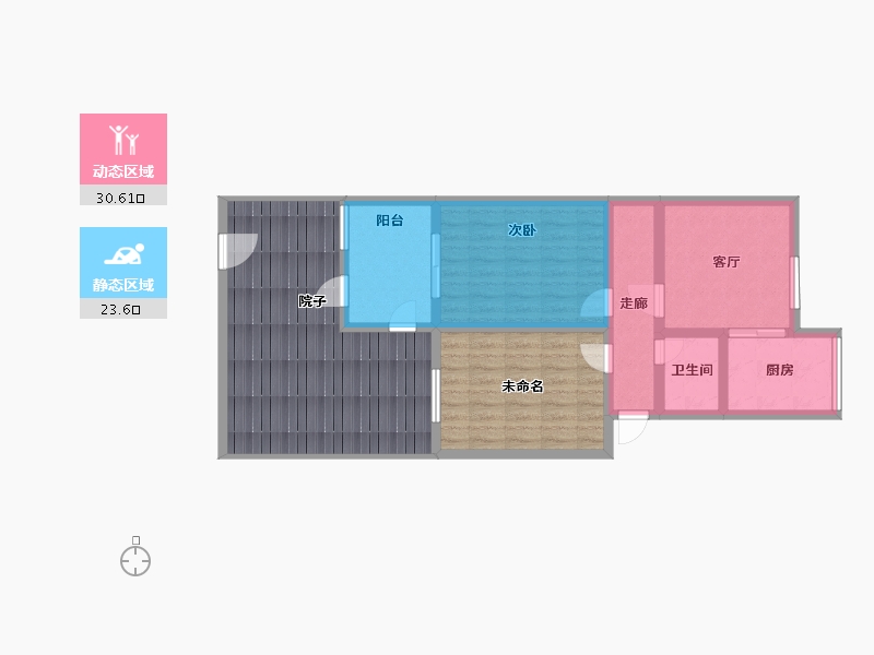 江苏省-南京市-扇骨里小区-88.98-户型库-动静分区