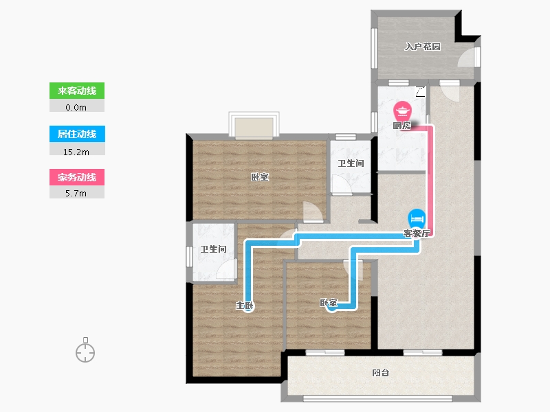 广东省-梅州市-荣华府-128.00-户型库-动静线