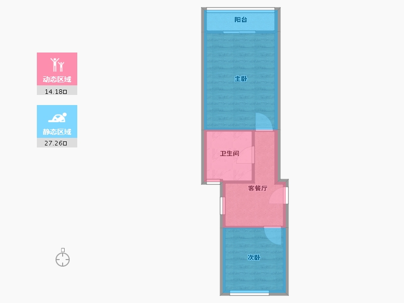 上海-上海市-华欣家园-43.00-户型库-动静分区