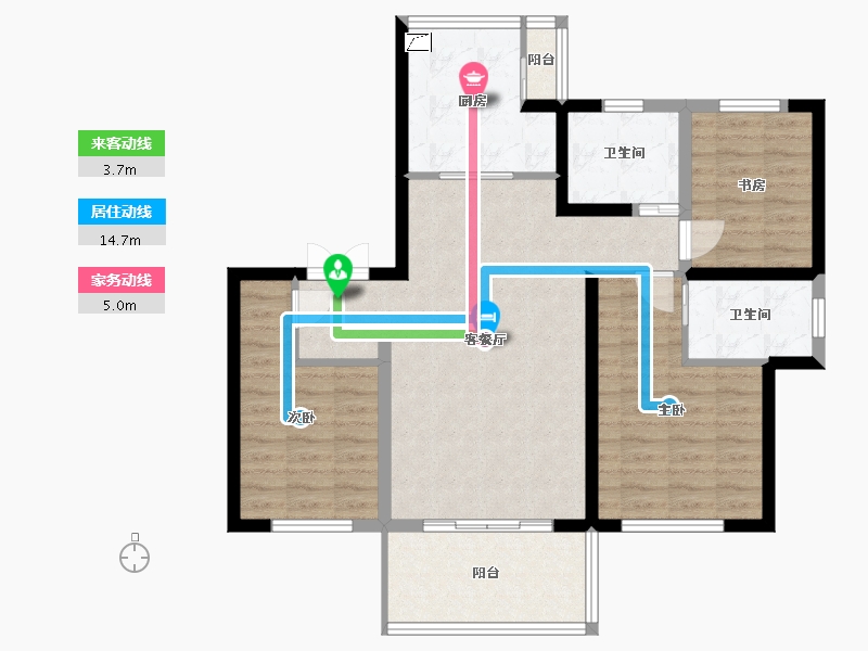 四川省-宜宾市-丽雅江宸-94.00-户型库-动静线