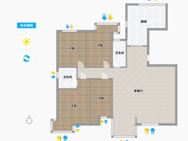 天津-天津市-天涛园-280.00-户型库-采光通风