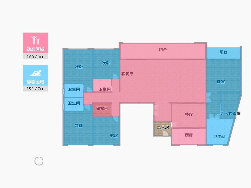 重庆-重庆市-香港置地·壹号半岛示范区-311.00-户型库-动静分区