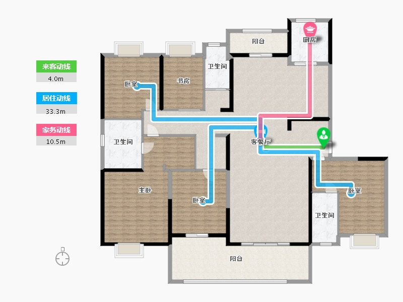 湖南省-长沙市-浏阳碧桂园-260.00-户型库-动静线