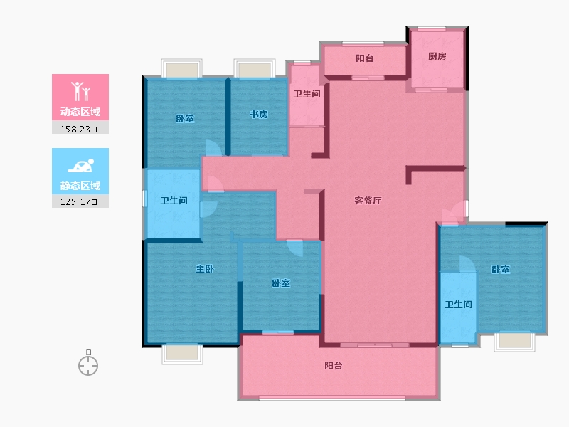 湖南省-长沙市-浏阳碧桂园-260.00-户型库-动静分区