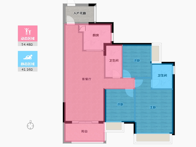 广东省-广州市-时代名著-98.00-户型库-动静分区