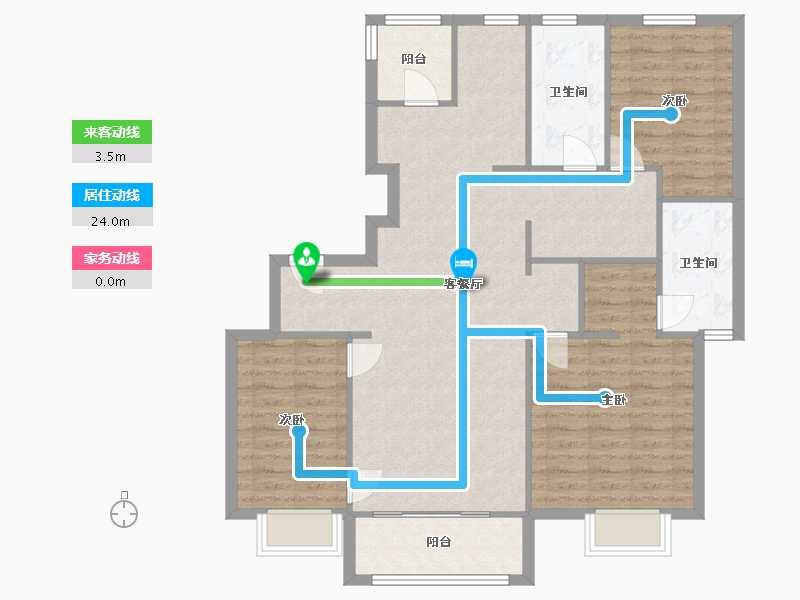 山东省-济南市-西城.济水上苑-113.27-户型库-动静线