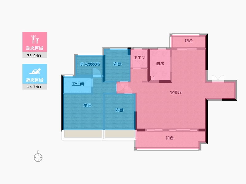 广东省-江门市-远洋天成-102.00-户型库-动静分区