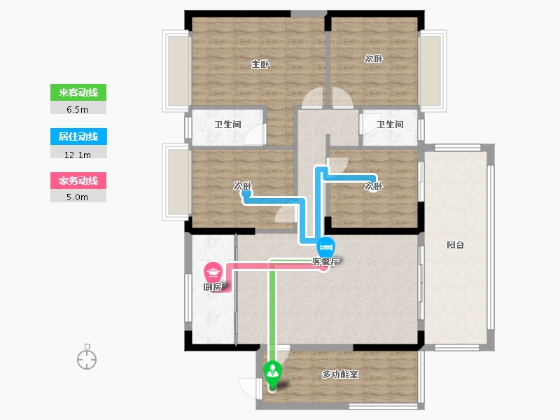 广西壮族自治区-来宾市-滨湖名邸-166.09-户型库-动静线