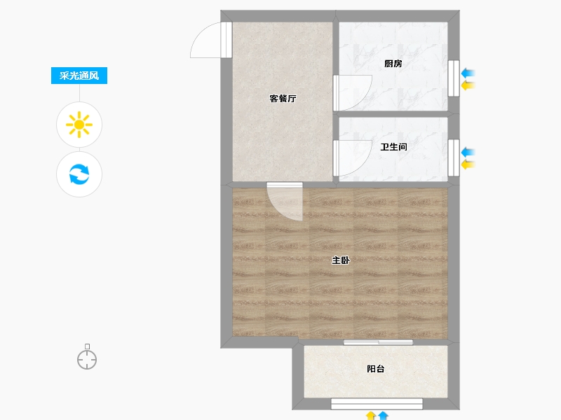 上海-上海市-曲沃路-34.00-户型库-采光通风