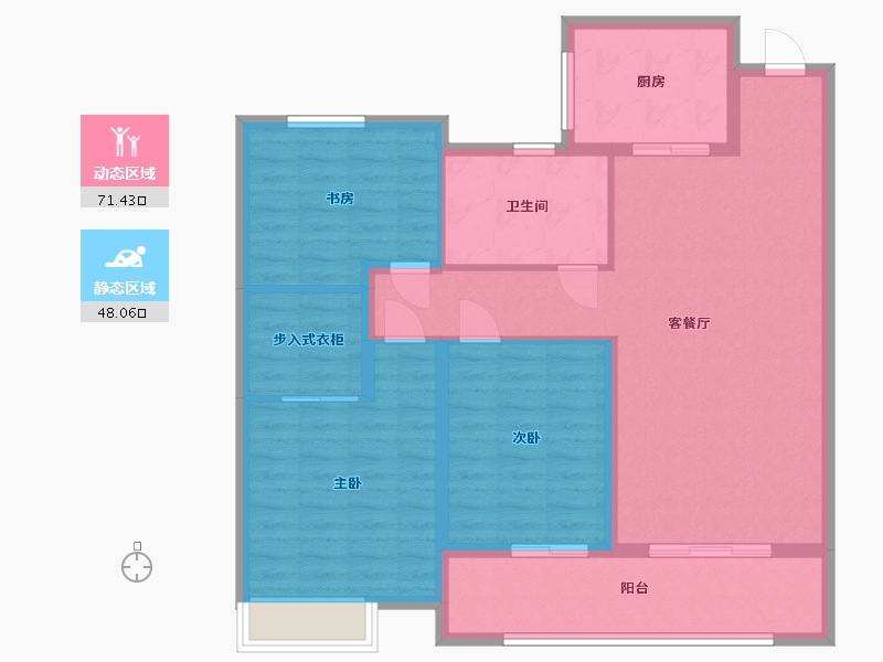 山东省-枣庄市-春兰华府-108.00-户型库-动静分区