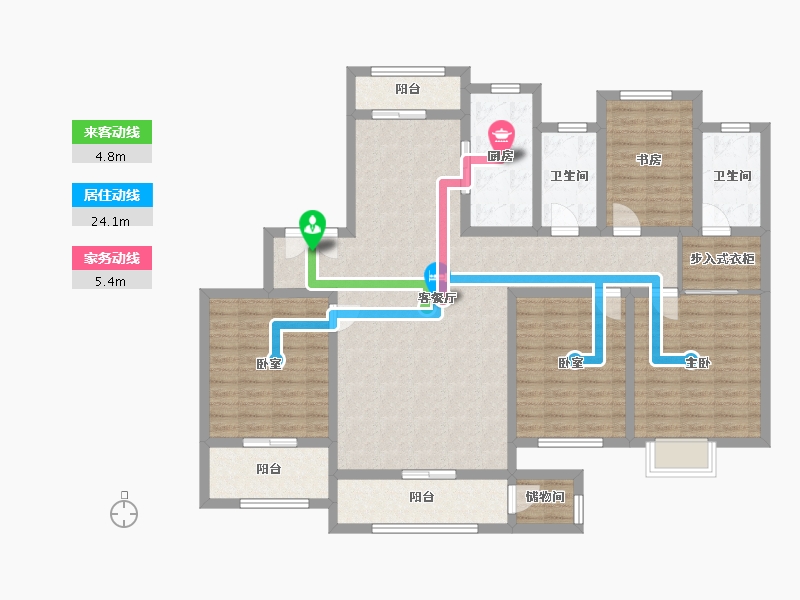 山西省-运城市-御苑尚品-150.00-户型库-动静线