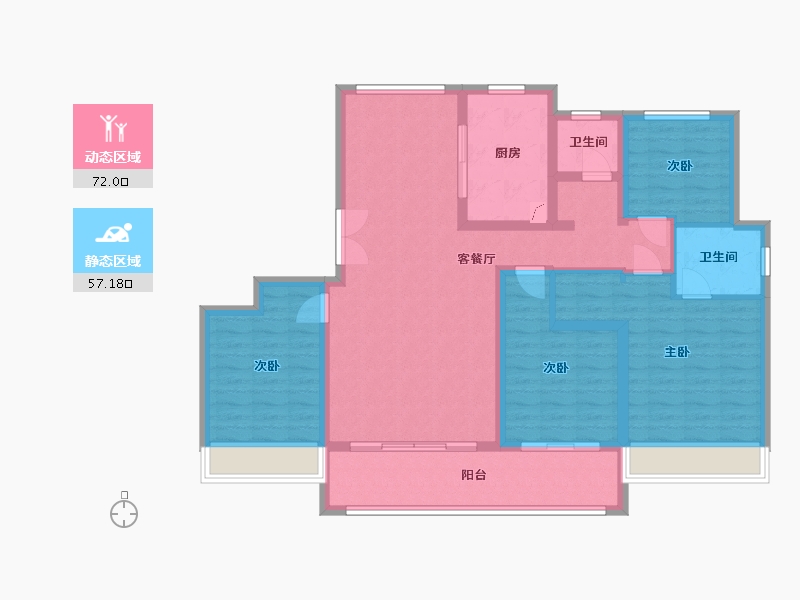 山东省-东营市-齐宸府-115.61-户型库-动静分区