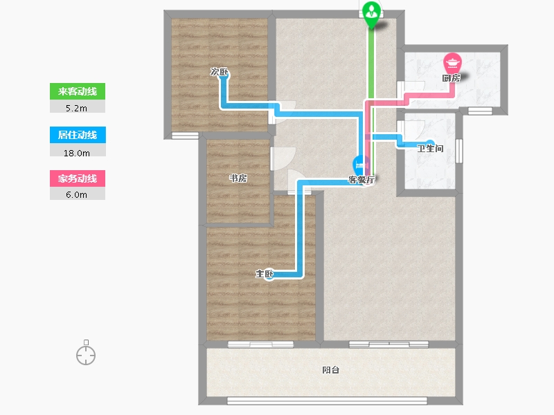 山东省-临沂市-新城福邸-101.00-户型库-动静线