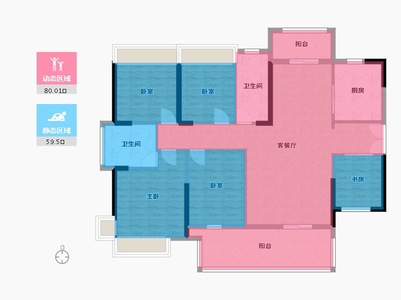 广东省-韶关市-丹霞新城-140.00-户型库-动静分区