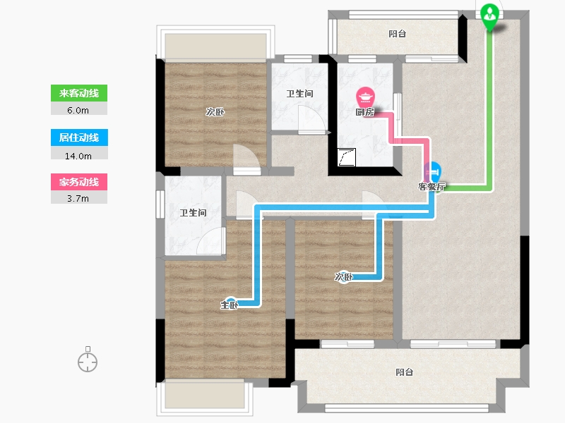 安徽省-阜阳市-建业-96.00-户型库-动静线