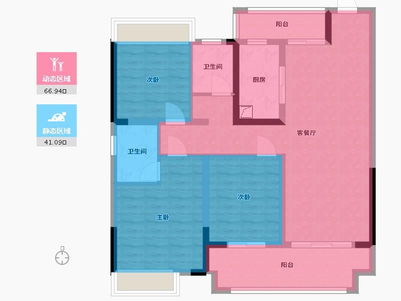 安徽省-阜阳市-建业-96.00-户型库-动静分区