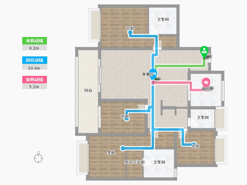 江苏省-常州市-新城怀德誉隽-150.00-户型库-动静线