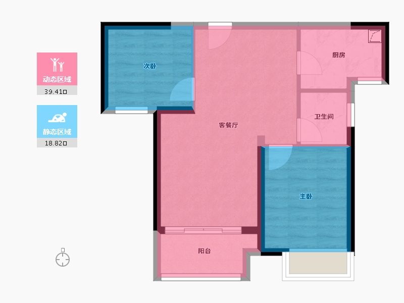 河南省-郑州市-万科大都会五期-55.00-户型库-动静分区