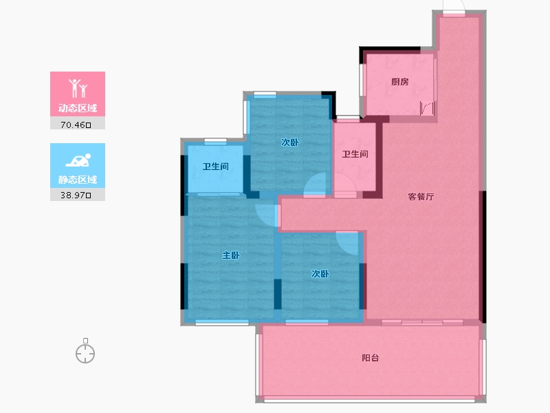 四川省-泸州市-南门院子-121.00-户型库-动静分区