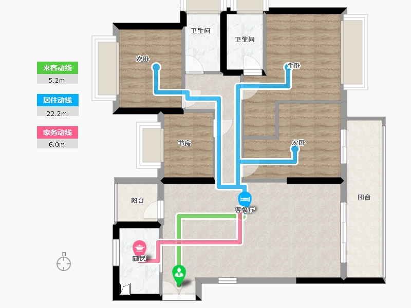 福建省-福州市-榕发翰林壹号-92.00-户型库-动静线