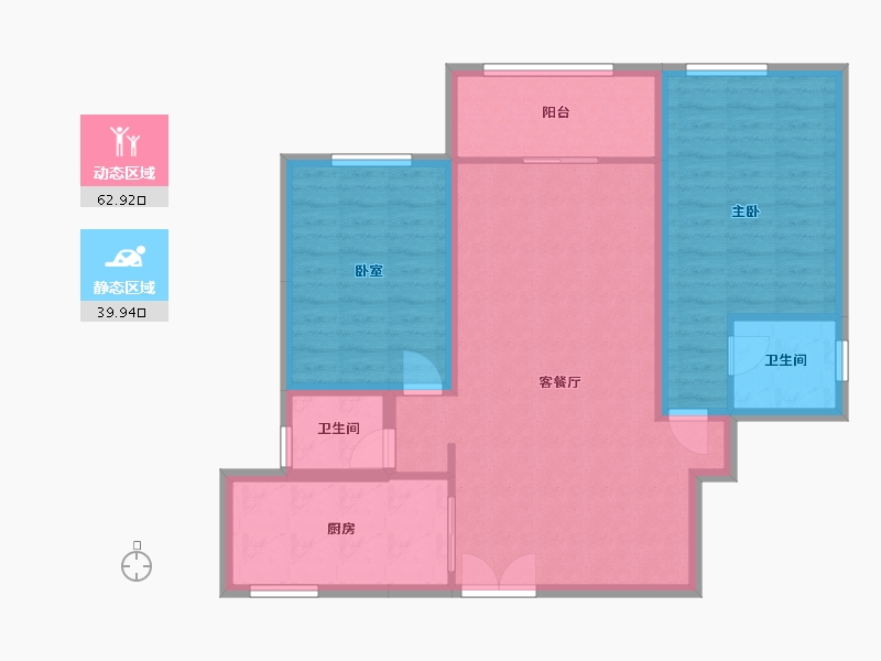 湖南省-永州市-东安·清华园-95.00-户型库-动静分区