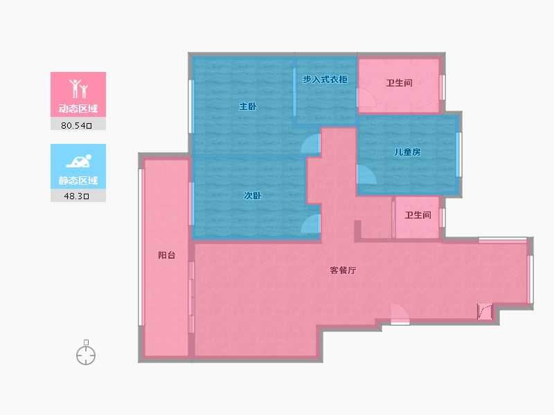 湖南省-怀化市-自动府-117.00-户型库-动静分区