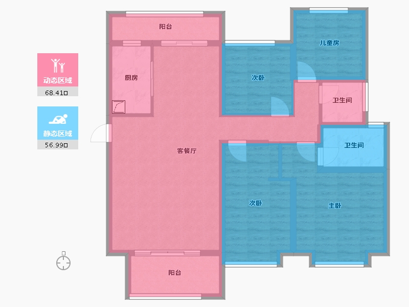 河北省-秦皇岛市-首府-124.00-户型库-动静分区