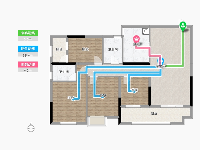 广西壮族自治区-南宁市-广西区疾控中心-110.00-户型库-动静线