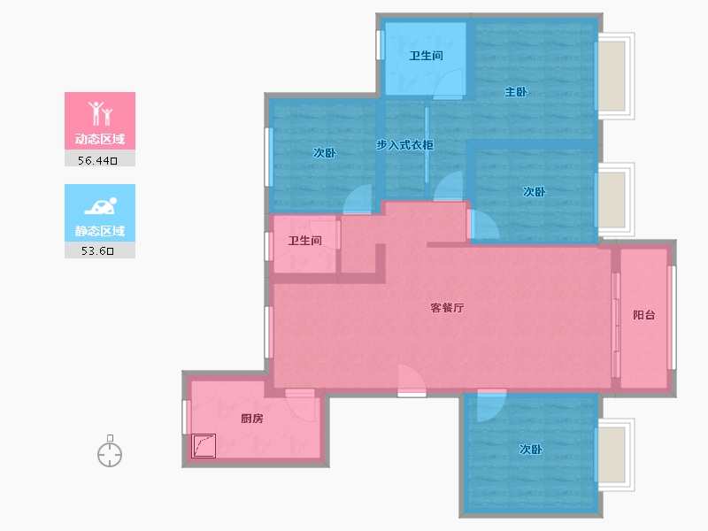 山东省-济南市-中新锦绣天地-112.96-户型库-动静分区