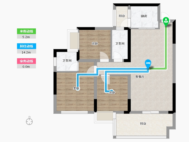 四川省-南充市-北城御景-97.00-户型库-动静线