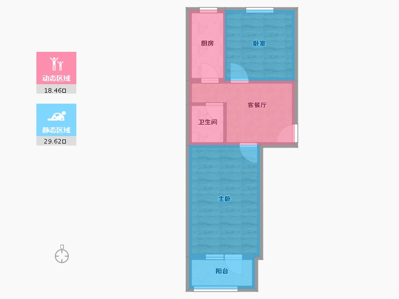 北京-北京市-双龙南里-47.00-户型库-动静分区