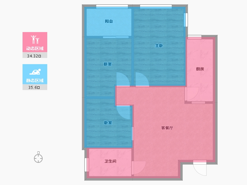 四川省-成都市-正成财富领地-61.60-户型库-动静分区