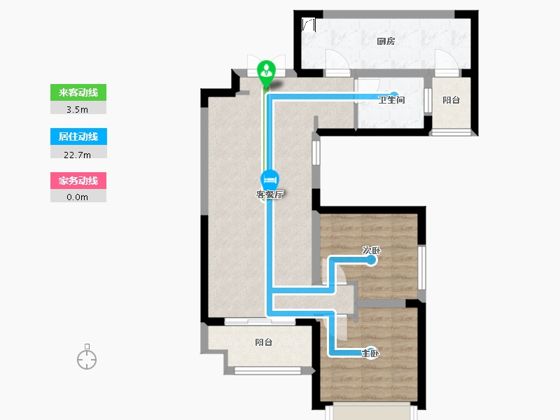 陕西省-西安市-紫薇东进-69.00-户型库-动静线