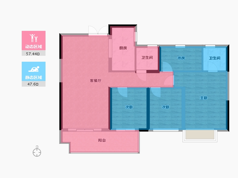 江西省-赣州市-全南蓝湾半岛-122.00-户型库-动静分区