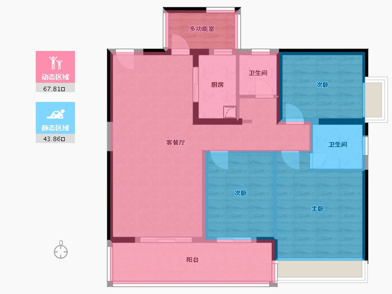 广西壮族自治区-百色市-恒力城-101.00-户型库-动静分区