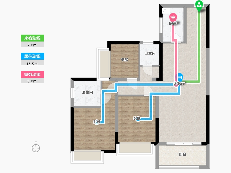 湖南省-益阳市-带啥饭-100.00-户型库-动静线