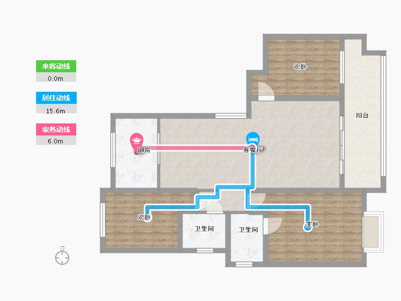 河南省-济源市-玉泉湾小区-108.00-户型库-动静线