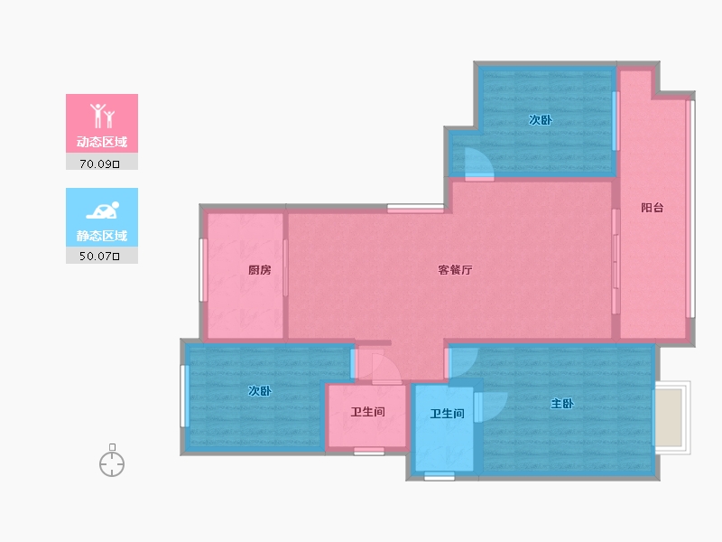 河南省-济源市-玉泉湾小区-108.00-户型库-动静分区