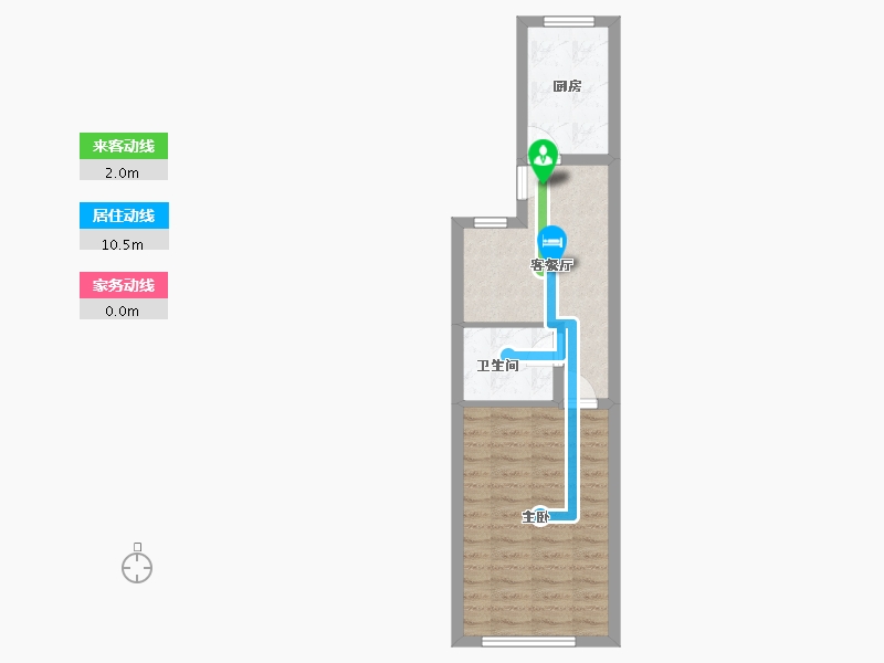 浙江省-杭州市-建国南苑-44.00-户型库-动静线