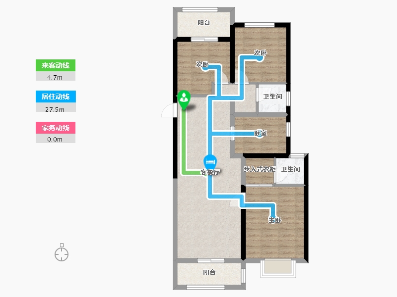 河南省-郑州市-清韵颐景园-91.03-户型库-动静线