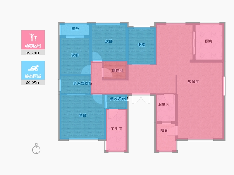 贵州省-黔东南苗族侗族自治州-印象山水-140.00-户型库-动静分区