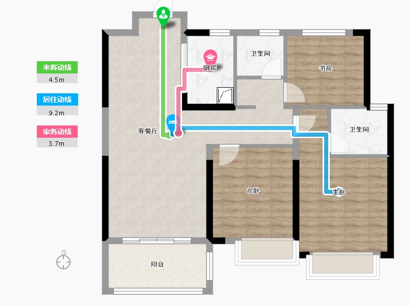 江西省-景德镇市-华安東园-90.00-户型库-动静线