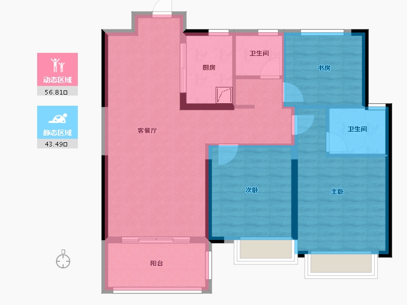 江西省-景德镇市-华安東园-90.00-户型库-动静分区